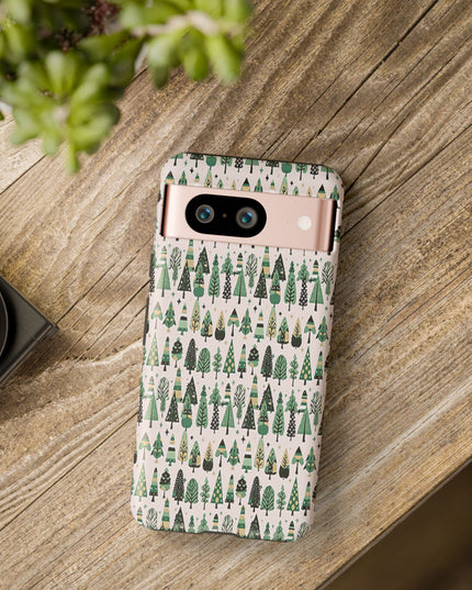 Mini Vintage Green Trees Google Pixel 8 Tough Cases