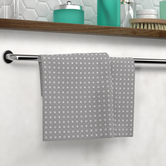 Desaturated Star-crossed Bodies Face Towel, 13" x 13"