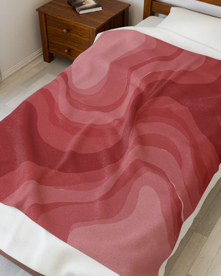 Power Red Velveteen Plush Blanket, 50" x 60"