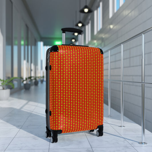 Late Evening Star-crossed Bodies Medium Suitcase with built in lock, 4 double-wheels, telescopic handle, and ABS back hard-shell