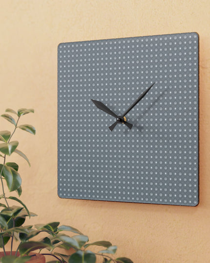 Desaturated Star-crossed Bodies Acrylic Wall Clock, Round or Square, 10.75" x 10.75"