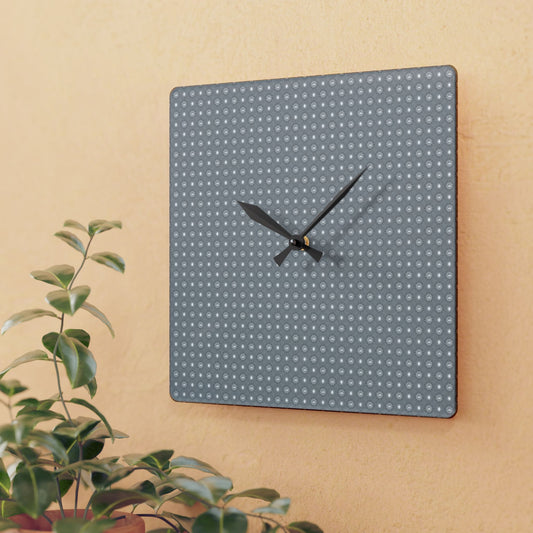 Desaturated Star-crossed Bodies Acrylic Wall Clock, Round or Square, 10.75" x 10.75"