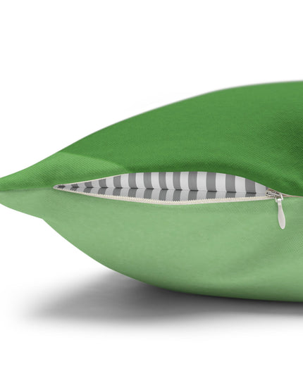 Greenie Meanie Wavey Spun Polyester Square Pillowcase, 14" x 14"