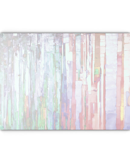 Striped Pastels 11" x 15" Glass Cutting Board