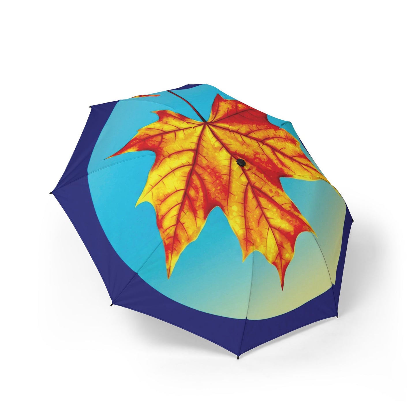 Alpha Maple Leaf Foldable Umbrella - Compact & Chic