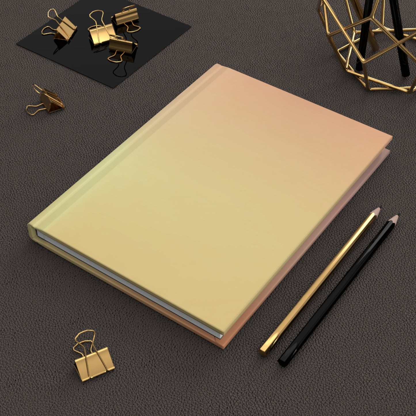 Hot Peach Fade 5.75" x 8" Hardcover Journal Matte with 150 lined pages