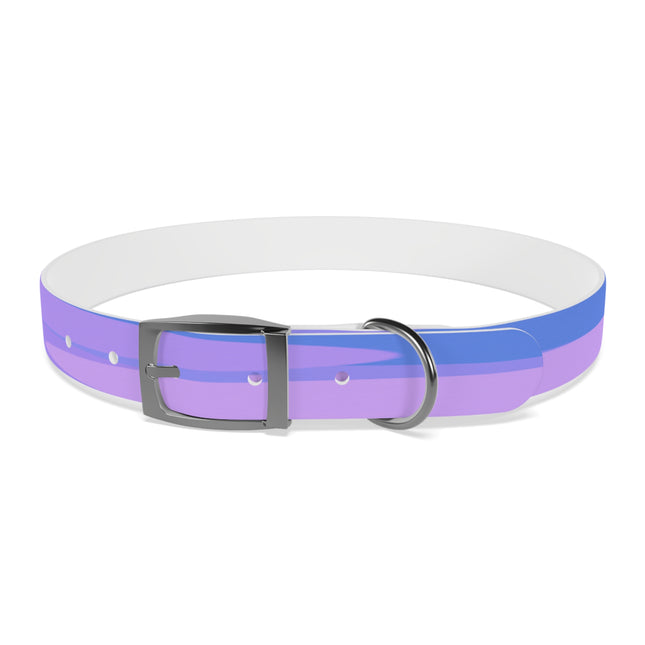 Pastel Purple Family Patches Extra Large Dog Collar