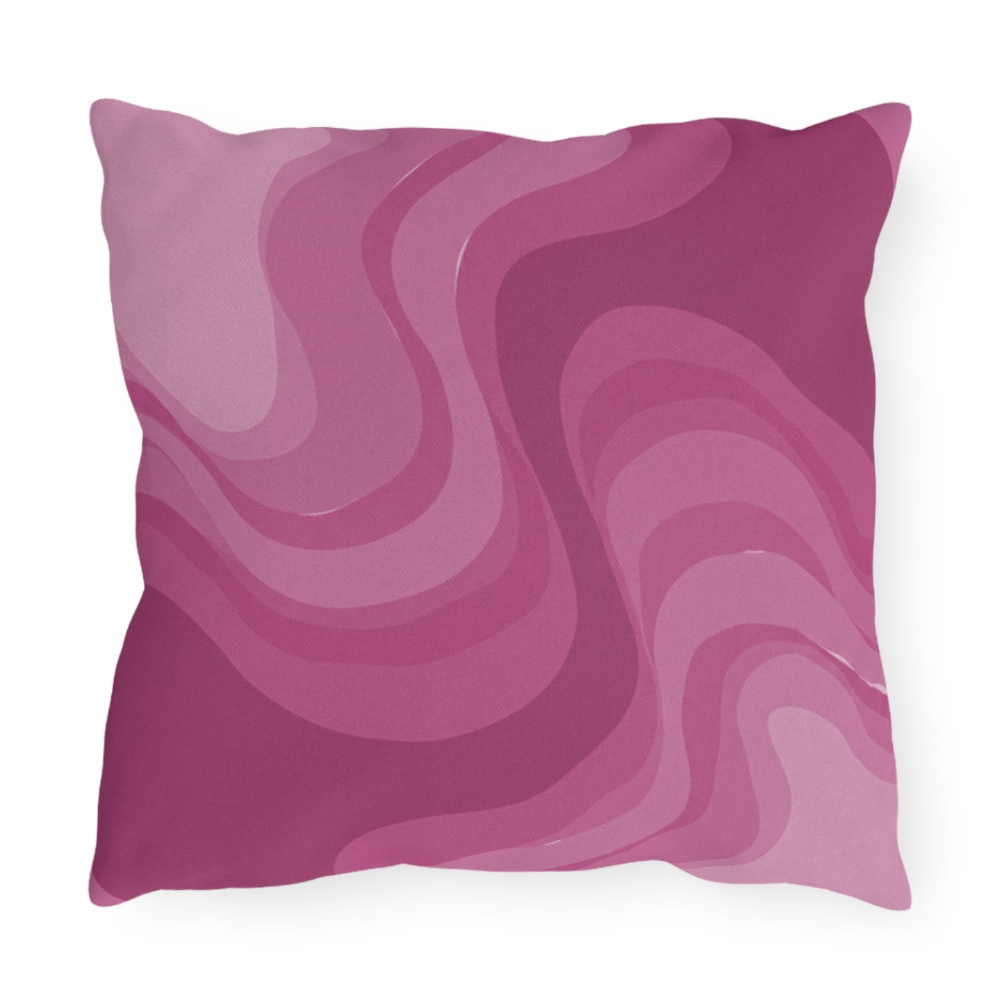 Pinky Mauve Wavey 16" x 16" Outdoor Pillow