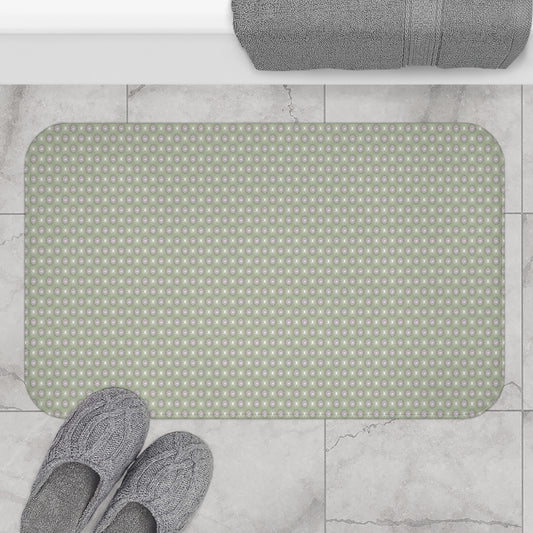 Olive Star-crossed Bodies 34" x 21" Bath Mat