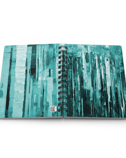 Striped Tif Spiral Bound Journal, 5" x 7" 150 pages