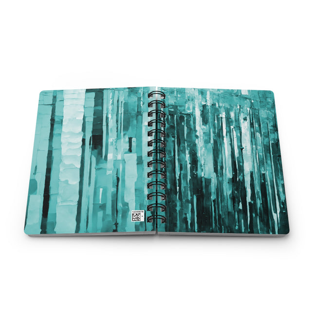Striped Tif Spiral Bound Journal, 5" x 7" 150 pages
