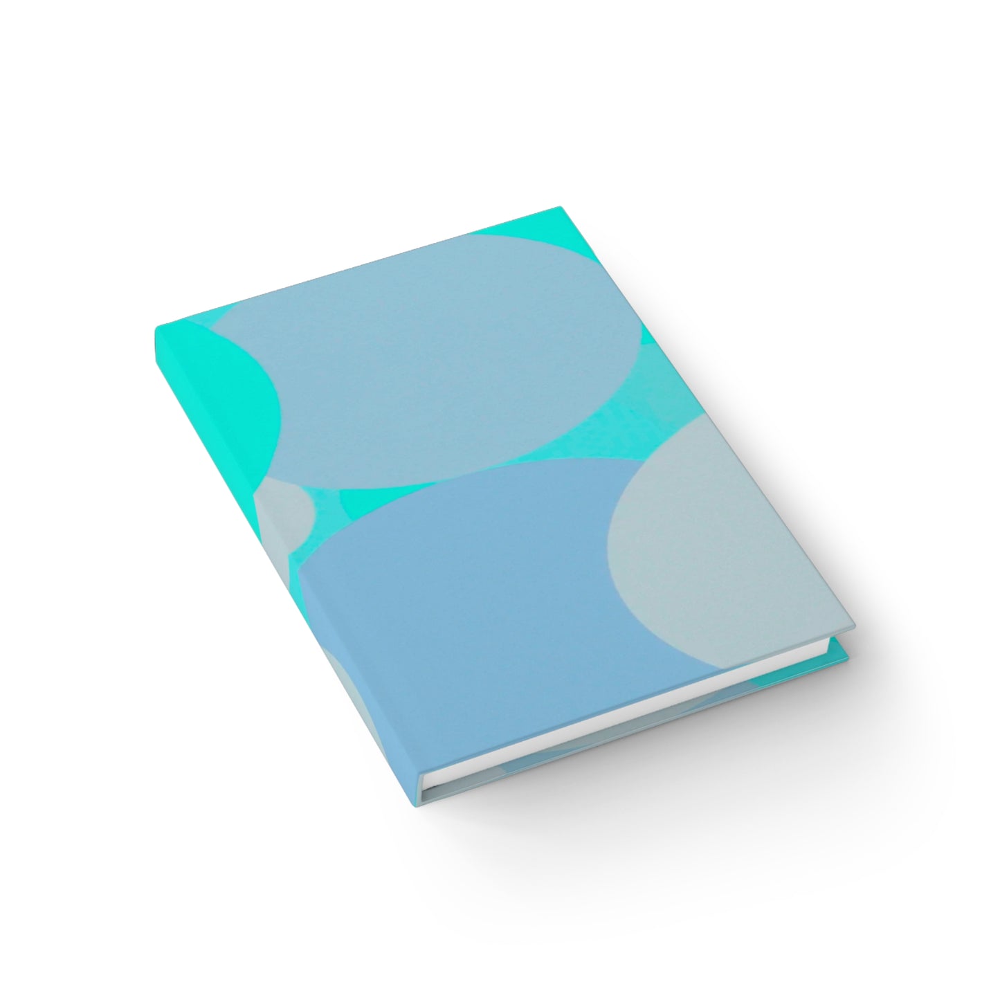 Pastel Tan and Tif Patches 5" x 7" Journal - 128 Blank pages