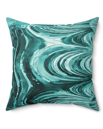 Uzi Spiral Tif Faux Suede Square Pillow, 20" x 20"