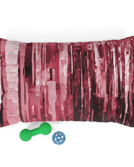 Striped Ruby 28" × 18" Pet Bed