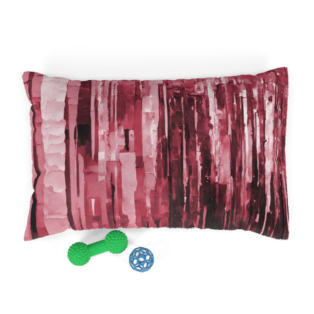 Striped Ruby 28" × 18" Pet Bed