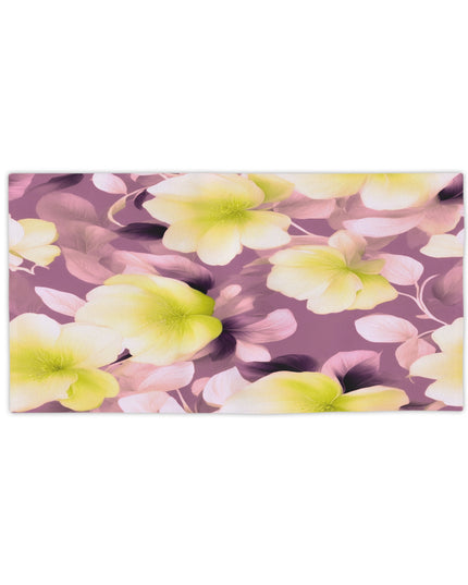 Lemon Blossom Floral Bunch Beach Towel, 24" x 44"