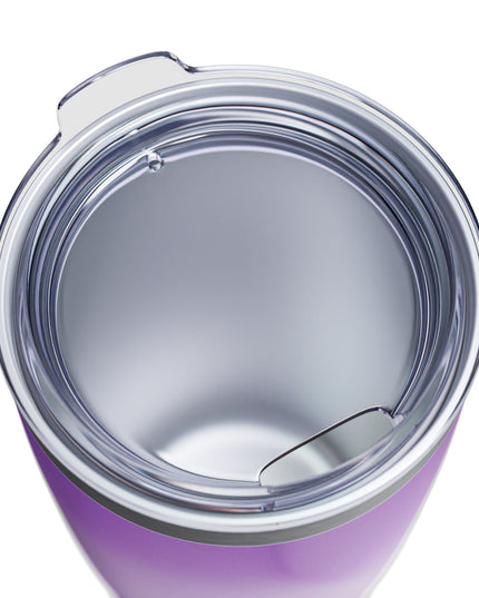 Soft Lavender Fade Ringneck Tumbler, 20oz in white