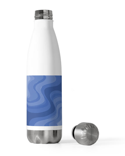 Deep Blue Wavey 20oz Insulated Water Bottle