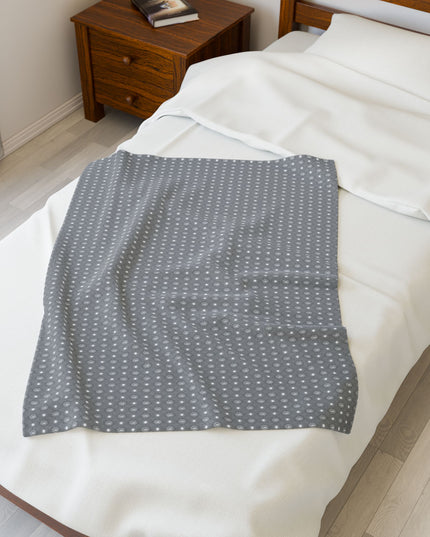 Desaturated Star-crossed Bodies Velveteen Plush Blanket, 30" x 40"
