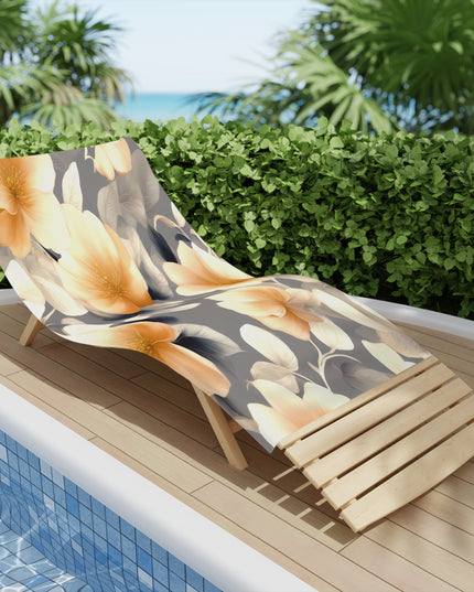 Soft Blossom Floral Bunch Beach Towel, 30" x 60"