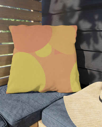Pastel Bright Oranges Patches 20" x 20" Outdoor Pillow