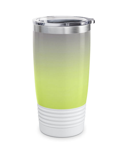 Purple Golden Fade Ringneck Tumbler, 20oz in white