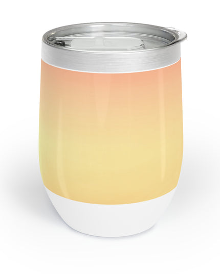 Hot Peach Fade 12 oz Chill Wine Tumbler