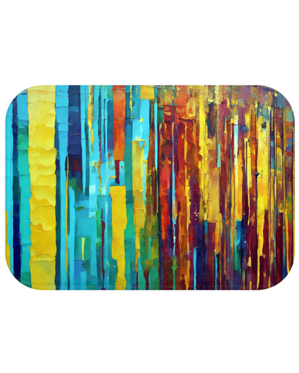 Striped Alpha Bath Mat, 24" x 17"