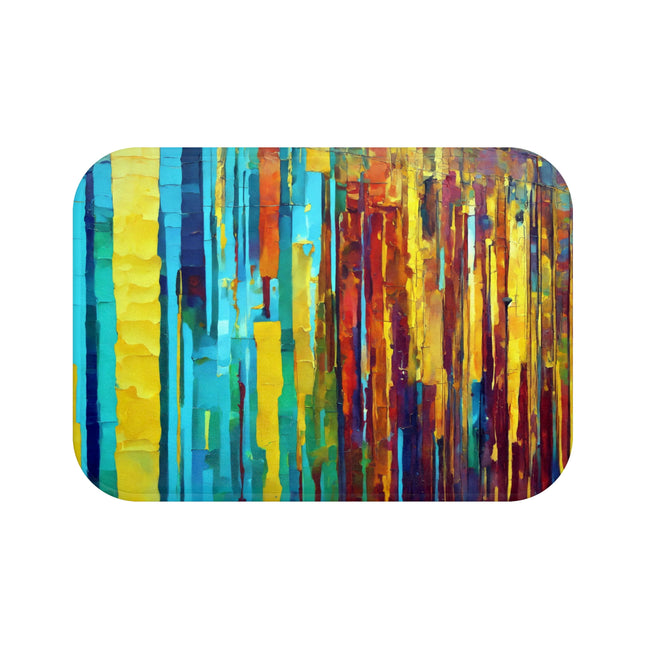 Striped Alpha Bath Mat, 24" x 17"