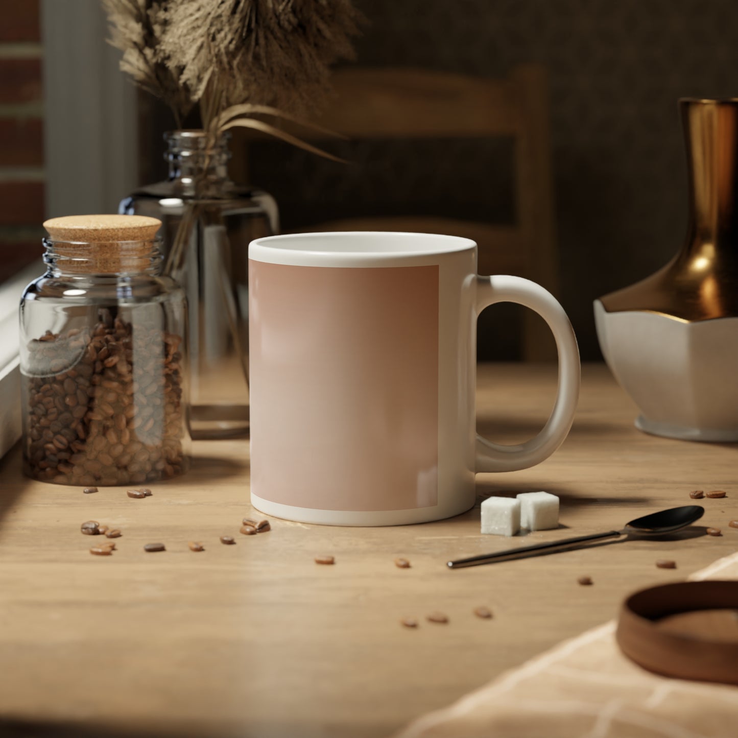 Soft Fade 20 oz White Glossy Jumbo Mug