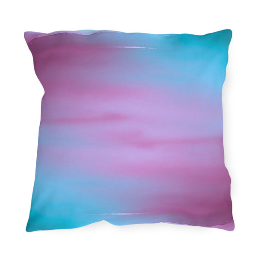 Wine Sea Blue Fog 18" x 18" Outdoor Pillow