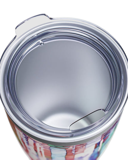 Striped Pastels Ringneck Tumbler, 20oz in white