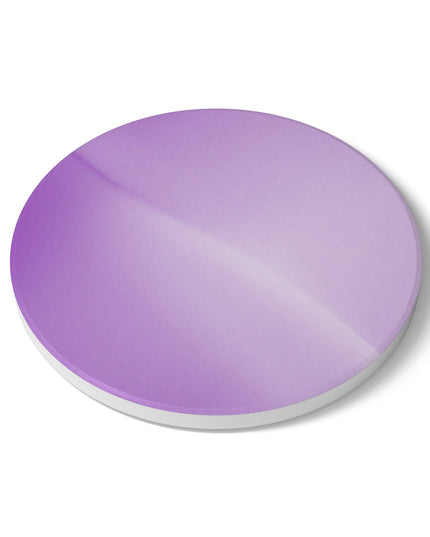 Soft Lavender Fade 4" x 4" Round Ceramic Coaster