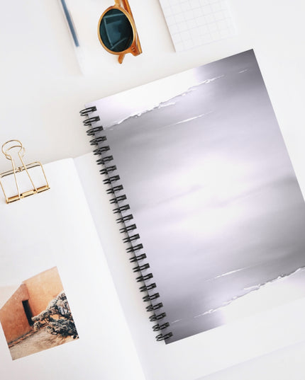 Sephia Sea Dark Fog Spiral Notebook - Ruled Line, 6" x 8", 118 pages