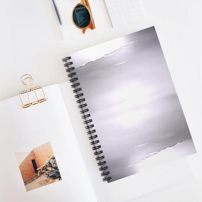 Sephia Sea Dark Fog Spiral Notebook - Ruled Line, 6" x 8", 118 pages