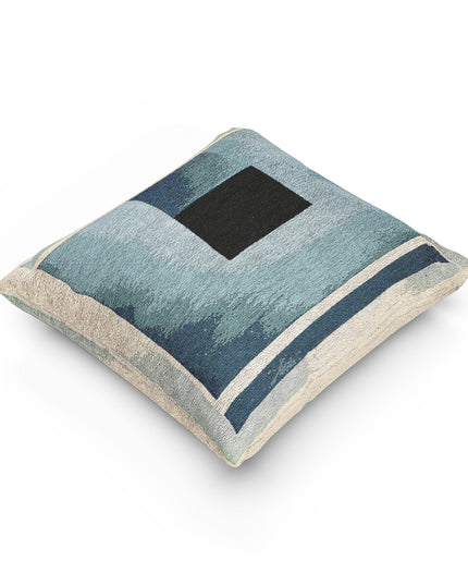 Blue Shadow Woven Pillow, 17" x 18"