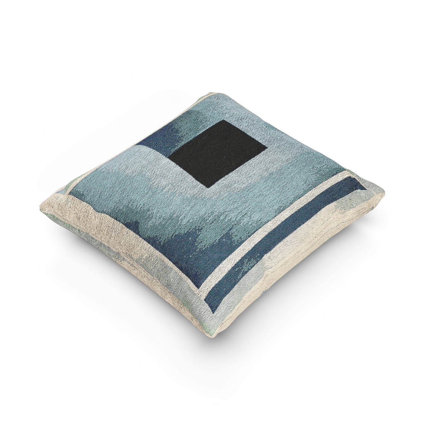 Blue Shadow Woven Pillow, 17" x 18"