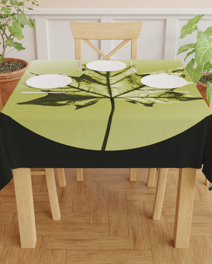 Lemongrass Maple Leaf Tablecloth, 55" x 55"
