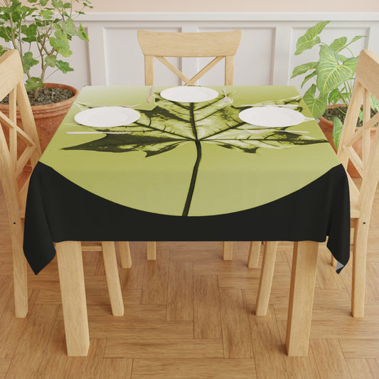 Lemongrass Maple Leaf Tablecloth, 55" x 55"