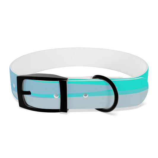 Pastel Tan and Tif Patches Medium Dog Collar