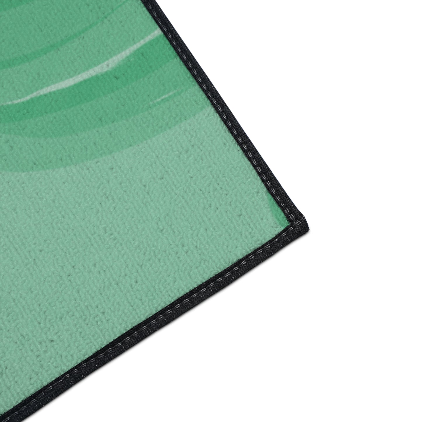 Mint Green Wavey 36" x 60" Heavy Duty Floor Mat