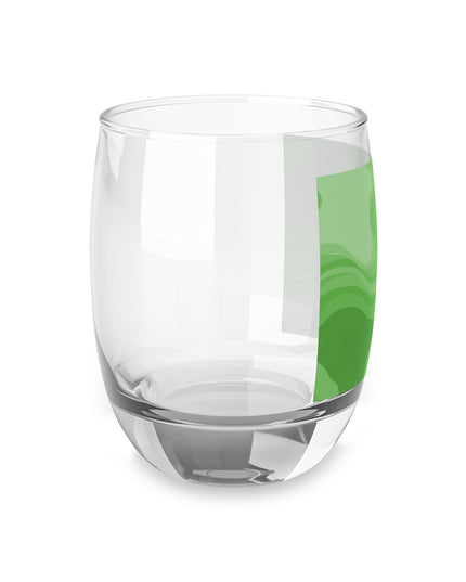 Greenie Meanie Wavey Whiskey Glass, 6 oz