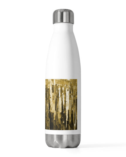 Striped Light Brown 20oz Insulated Water Bottle