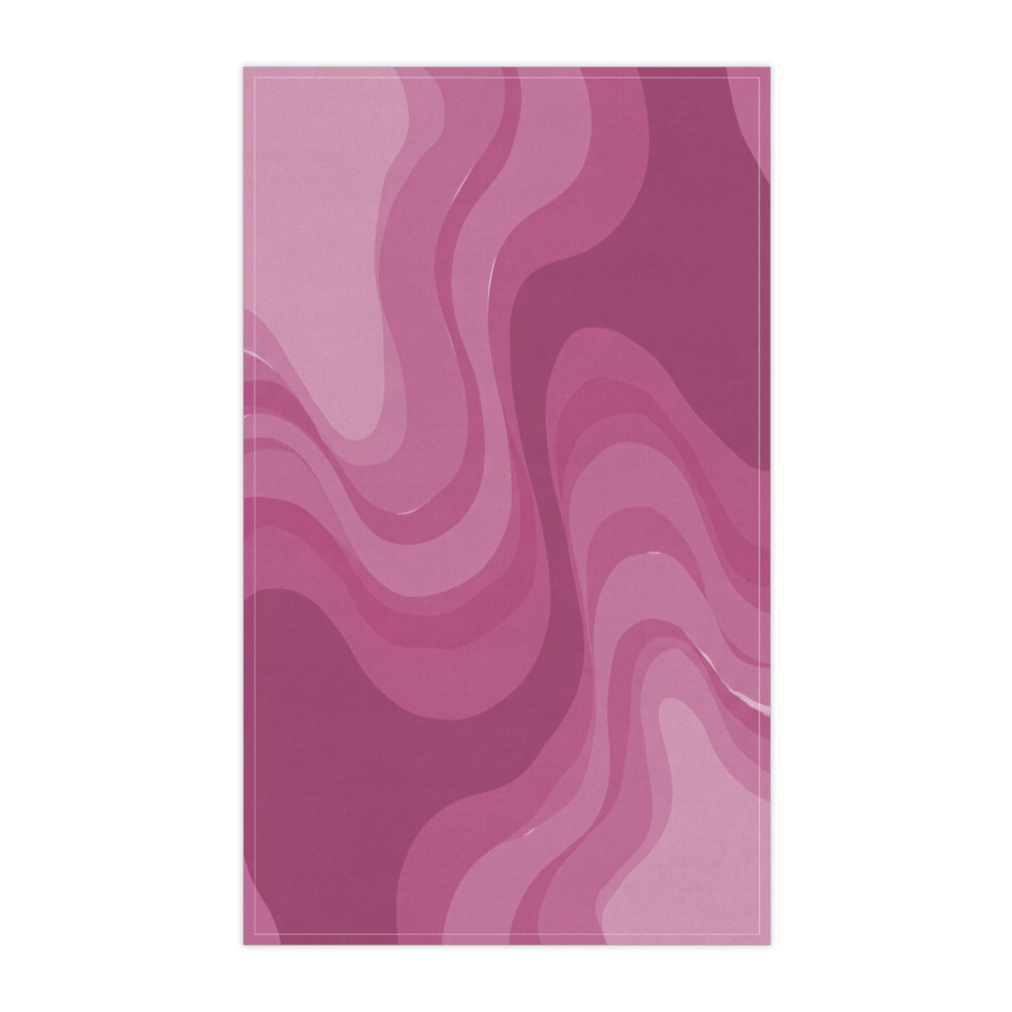 Pinky Mauve Wavey Tea Towels (cotton, poly), 18" x "30