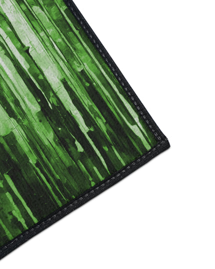 Striped Mint Pastel 18" x 27" Heavy Duty Floor Mat