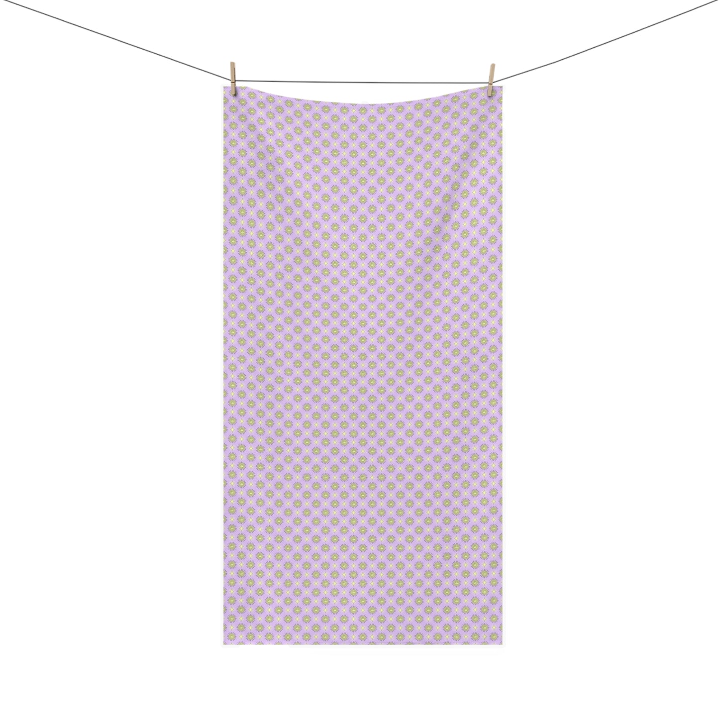 Magenta Star-crossed Bodies Mink-Cotton Towel (50% polyester, 50% cotton),  30" x 60"