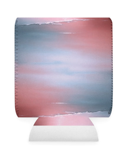 Gray Sea Pink Fog 12 oz Can Cooler Sleeve