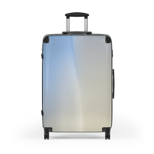 Cobalt Fade Large Suitcase with built in lock, 4 double-wheels, telescopic handle, and ABS back hard-shell