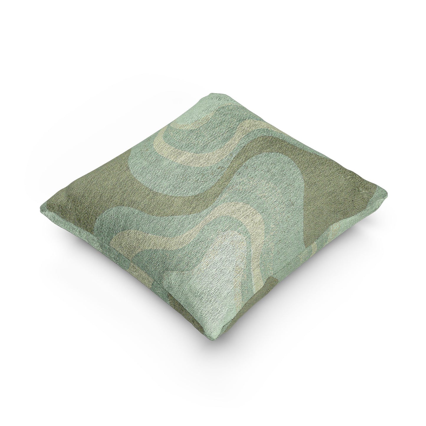 Greenie Meanie Wavey Woven Pillow, 17" x 18"