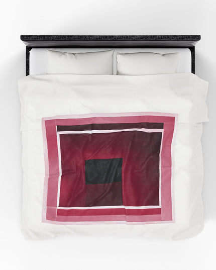 Red Shadow Velveteen Plush Blanket, 50" x 60"